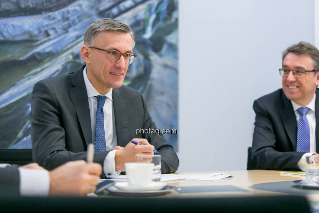 Robert Ottel (voestalpine, Aktienforum), Harald Hagenauer (Österreichische Post, C.I.R.A.), © Martina Draper/photaq (03.03.2017) 