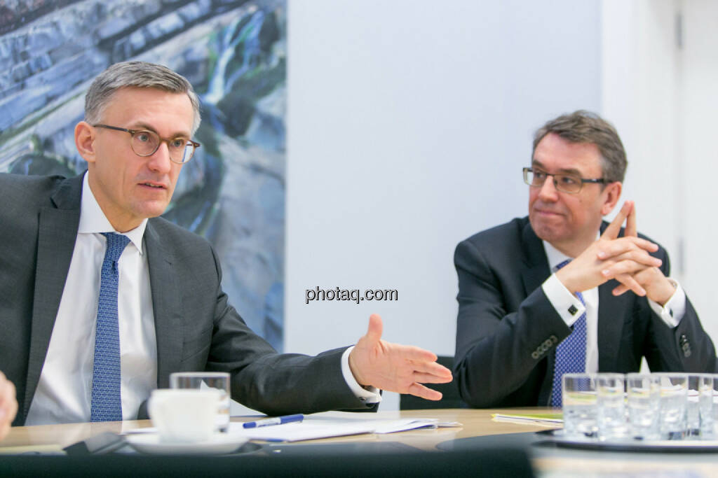 Robert Ottel (voestalpine, Aktienforum), Harald Hagenauer (Österreichische Post, C.I.R.A.), © Martina Draper/photaq (03.03.2017) 