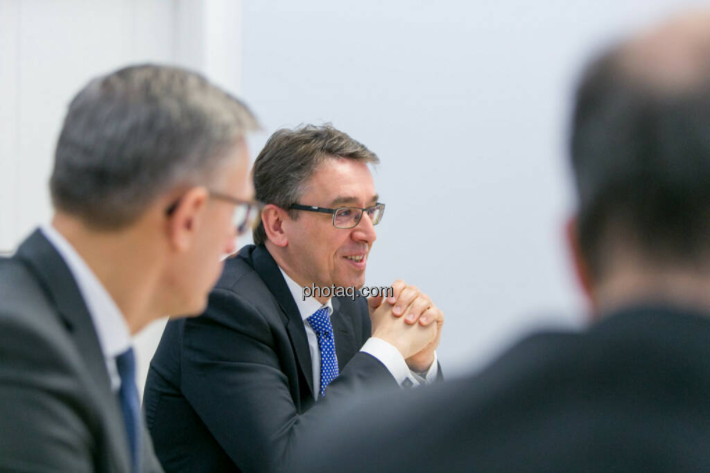 Robert Ottel (voestalpine, Aktienforum), Harald Hagenauer (Österreichische Post, C.I.R.A.), © Martina Draper/photaq (03.03.2017) 