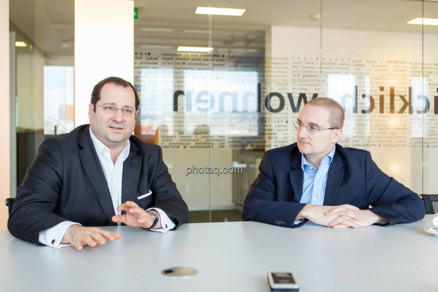 Daniel Riedl (CEO Buwog), Andreas Segal (CFO Buwog)