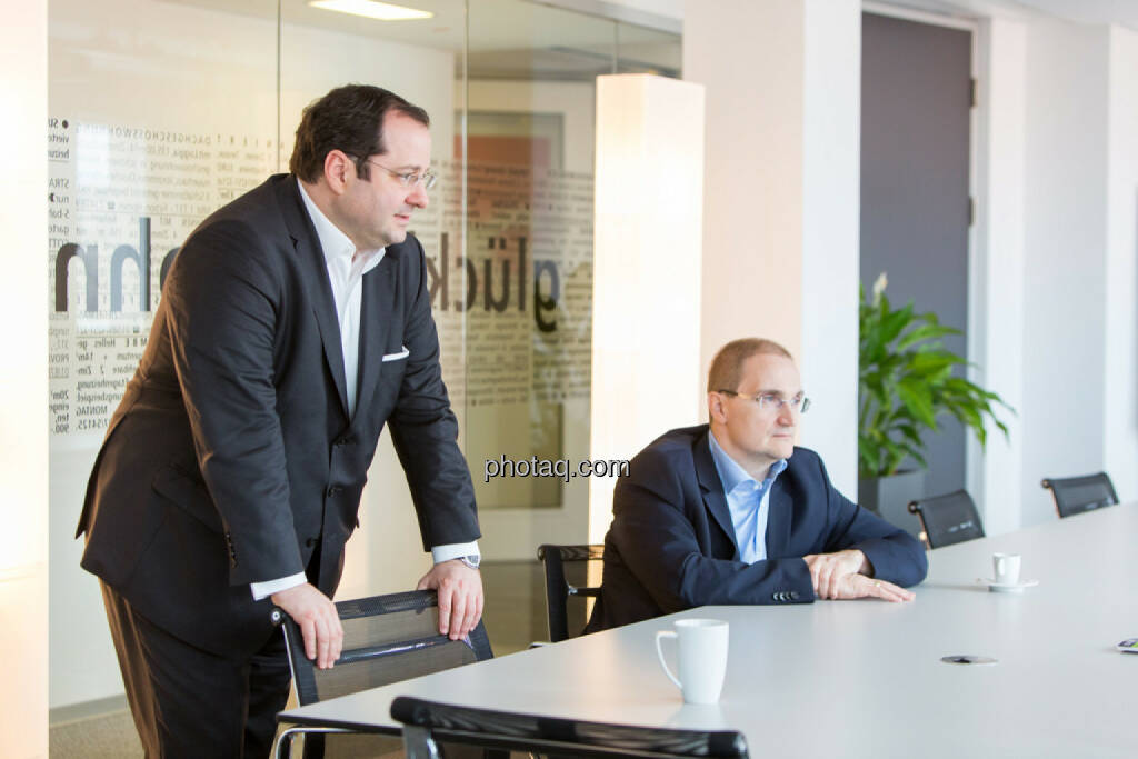 Daniel Riedl (CEO Buwog), Andreas Segal (CFO Buwog), © Martina Draper/photaq (07.03.2017) 