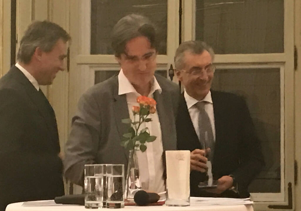 Christian Jauk, Martin Kwauka, Thomas Birtel beim Wiener Aktien Award 2017 in der Capital Bank (09.03.2017) 