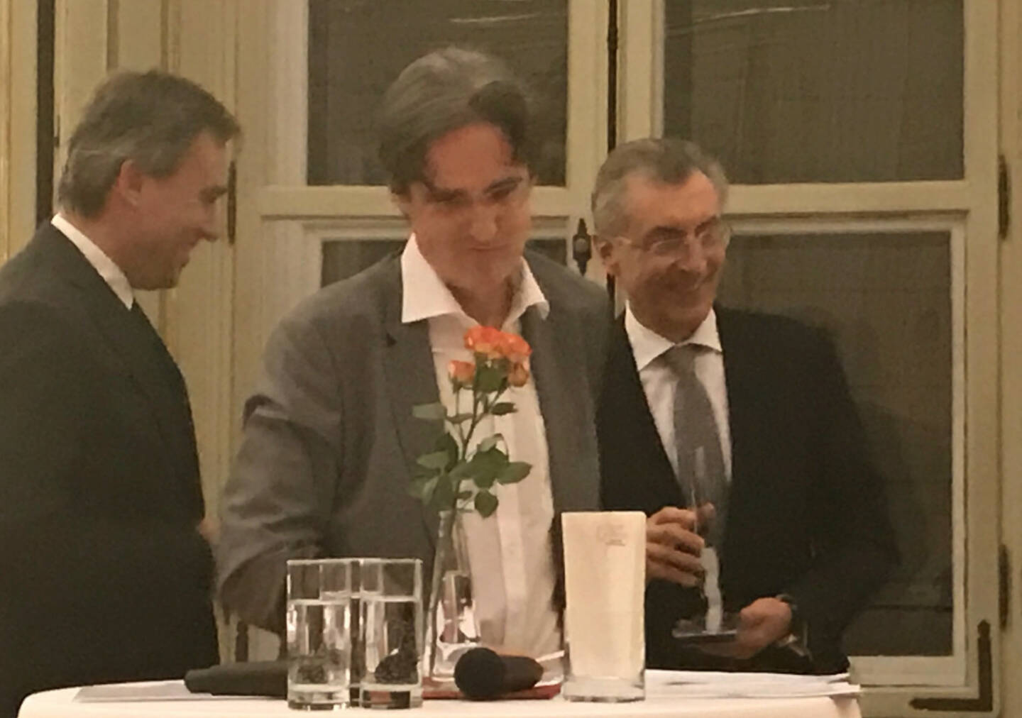 Christian Jauk, Martin Kwauka, Thomas Birtel beim Wiener Aktien Award 2017 in der Capital Bank