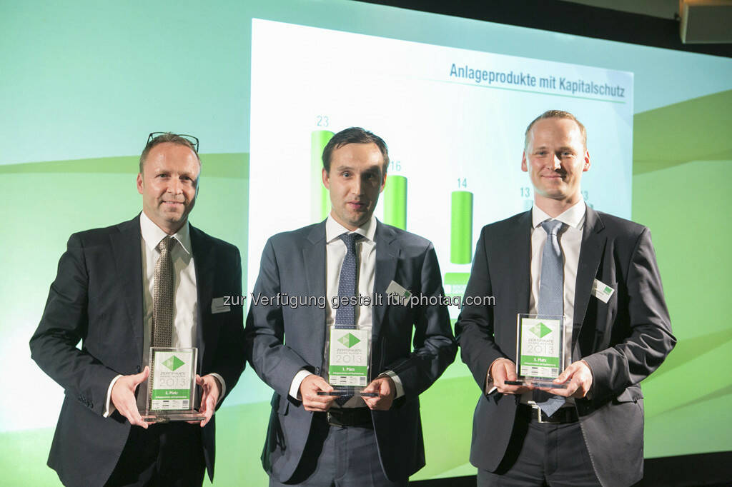 Frank Weingarts (UniCredit), Peter Bösenberg (Director Equity Derivatives Societe Generale), © Martina Draper für BE / finanzmarktfoto.at (14.05.2013) 