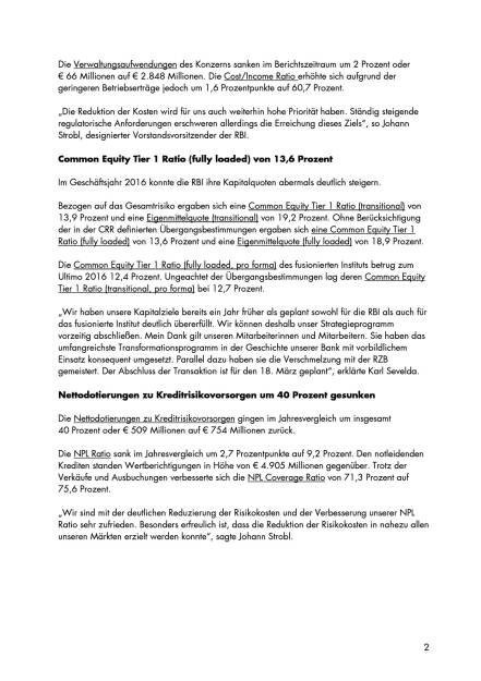 RBI: Konzernergebnis von 463 Millionen Euro, Seite 2/5, komplettes Dokument unter http://boerse-social.com/static/uploads/file_2161_rbi_konzernergebnis_von_463_millionen_euro.pdf (15.03.2017) 