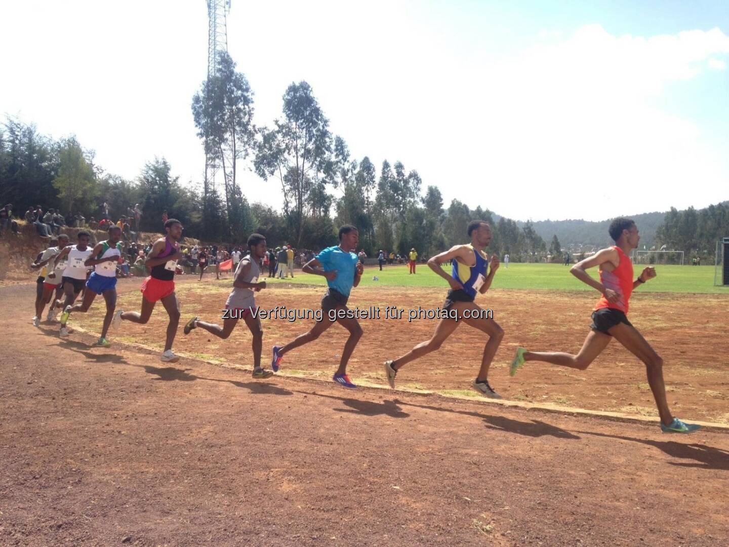 laufen, Rennen, track and field, Tartan, Äthiopien, hintereinander, Laufschritt, Gleichschritt