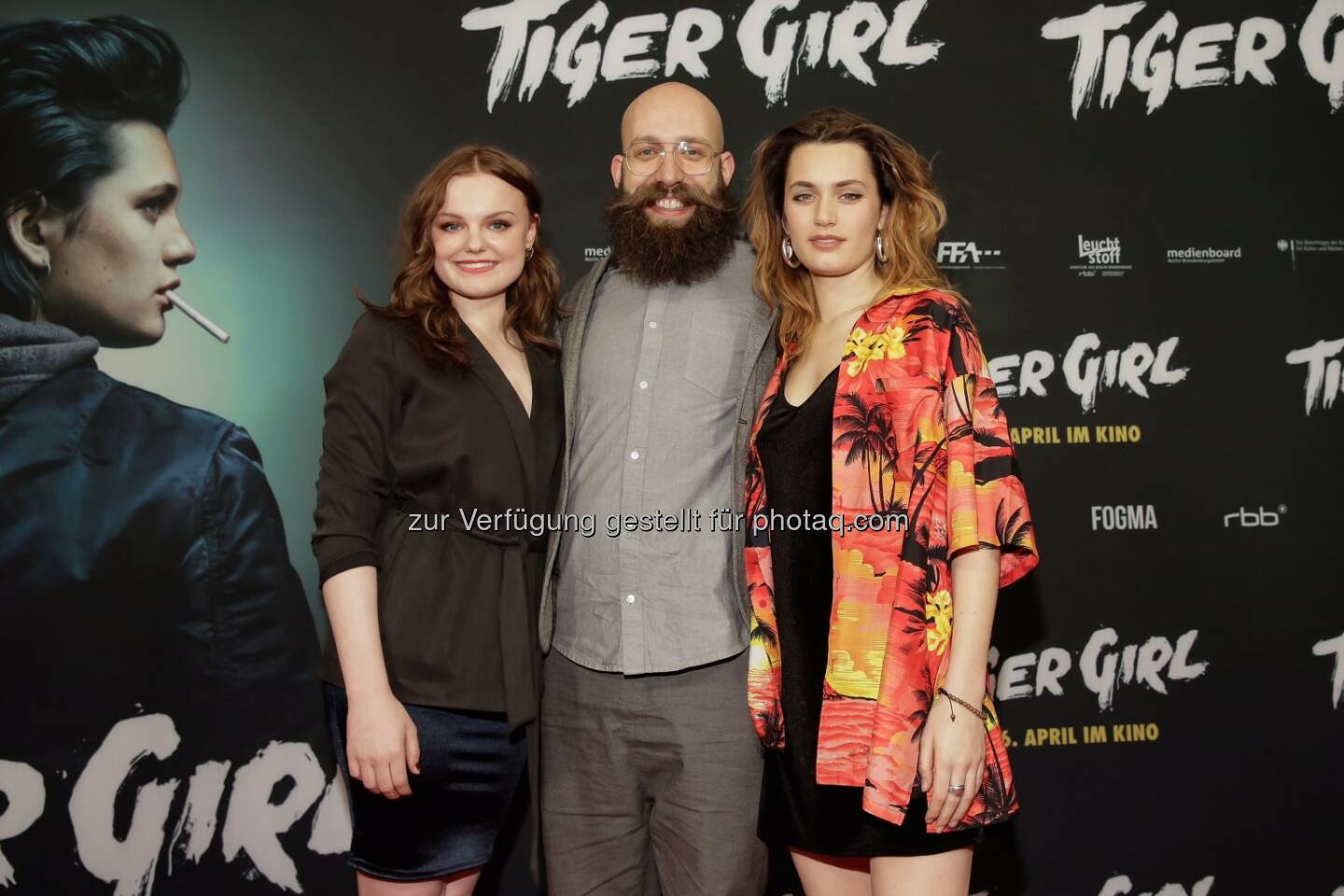 Maria Dragus, Jakob Lass, Ella Rumpf. Tiger Girl -Premiere im Zoo Palast in Berlin am 20.03.2017. Constantin Film Verleih. - Constantin Film: TIGER GIRL feiert Premiere in Berlin (Fotocredit: Constantin Film)