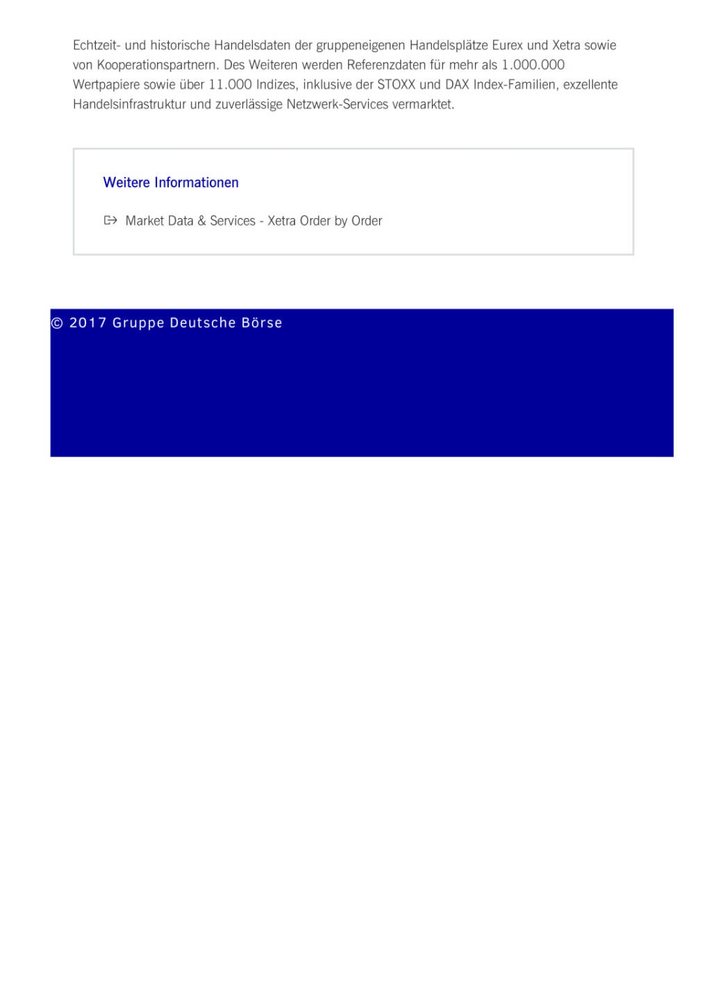 Neuer Marktdatenfeed gibt Einblick in das gesamte Xetra-Orderbuch, Seite 2/2, komplettes Dokument unter http://boerse-social.com/static/uploads/file_2176_neuer_marktdatenfeed_gibt_einblick_in_das_gesamte_xetra-orderbuch.pdf