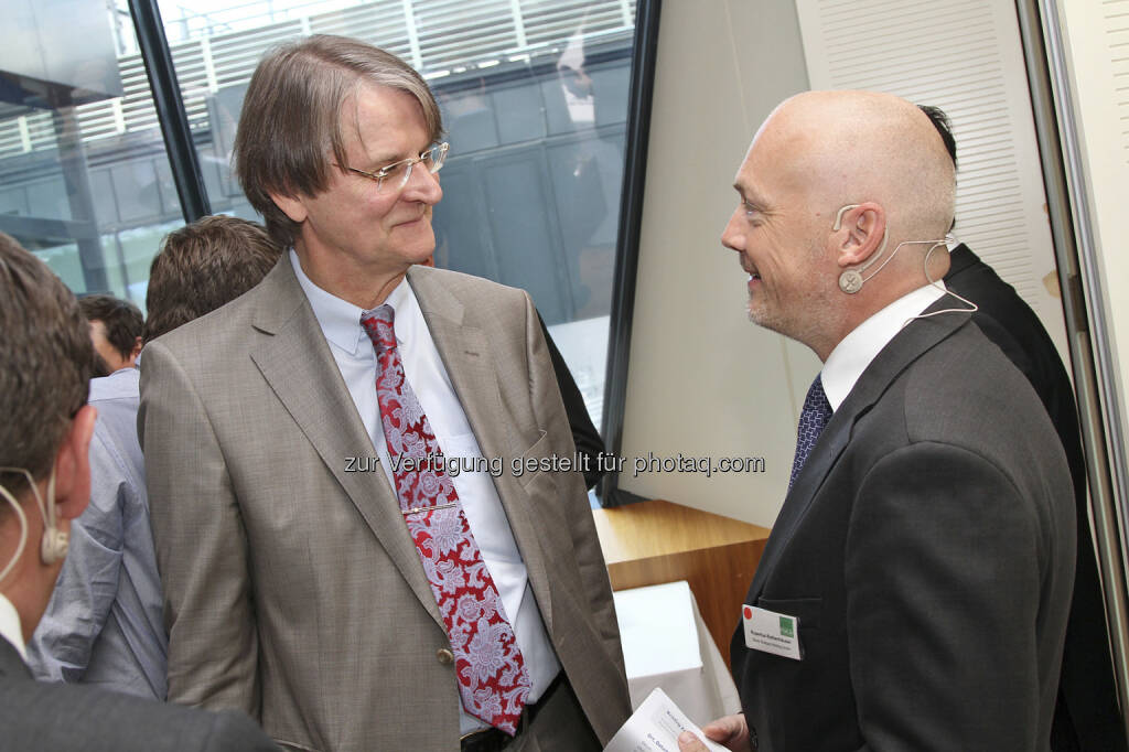 Hartmut Knüppel (DDV), Rupertus Rothenhäuser (Börse Stuttgart), © Norbert Novak für das ZFA (14.05.2013) 