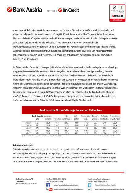 Bank Austria EinkaufsManagerIndex im März: Österreichs Industrie weiter auf kräftigem Wachstumskurs, Seite 2/4, komplettes Dokument unter http://boerse-social.com/static/uploads/file_2187_bank_austria_einkaufsmanagerindex_im_marz_osterreichs_industrie_weiter_auf_kraftigem_wachstumskurs.pdf (30.03.2017) 