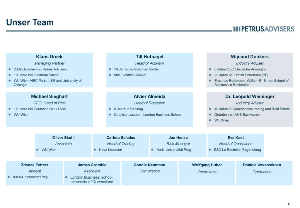 Petrus Advisers - Unser Team (30.03.2017) 