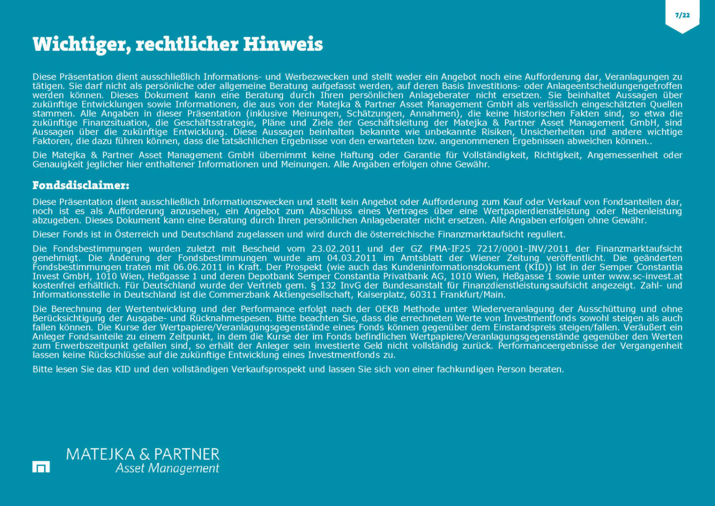 Wiener Privatbank - Hinweis