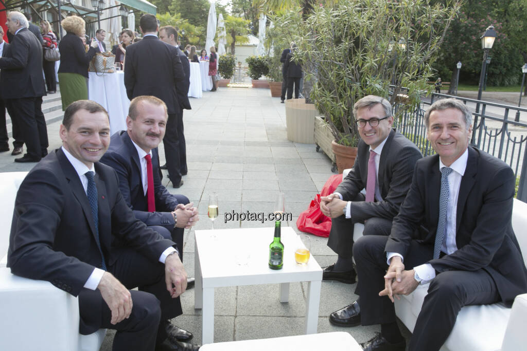 Erich Stadlberger (Oberbank), Alois Wögerbauer (3 Banken Generali KAG), Robert Ottel (voestalpine), Josef Weissl (Oberbank), © finanzmarktfoto/Martina Draper (15.05.2013) 