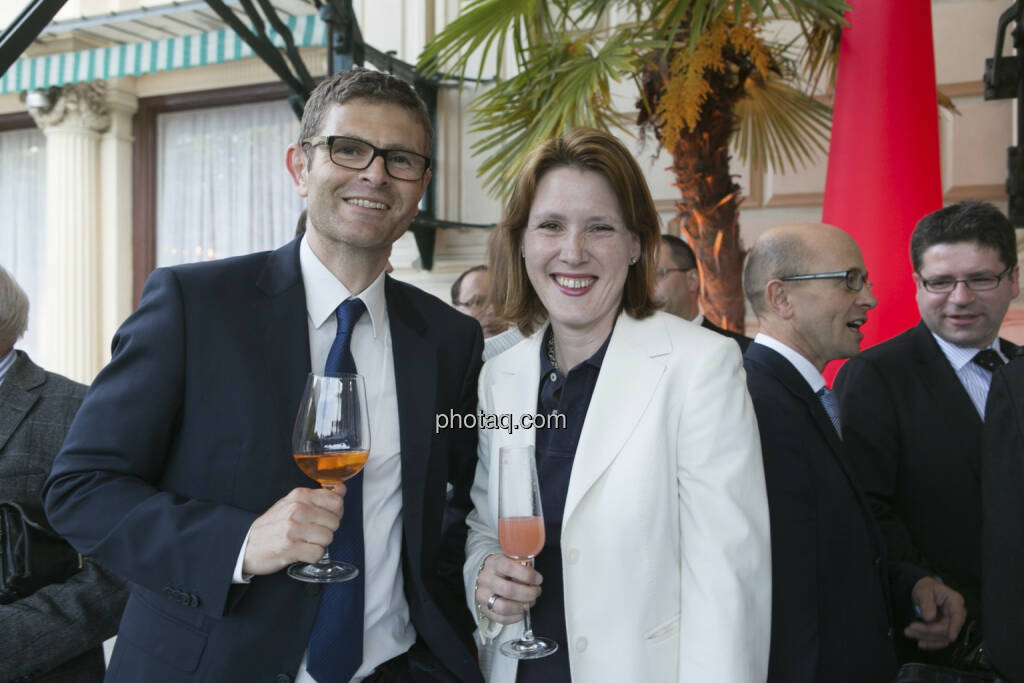 Herbert Gaspari (Scopia), Susanne Leiter (Börse Express), © finanzmarktfoto/Martina Draper (15.05.2013) 