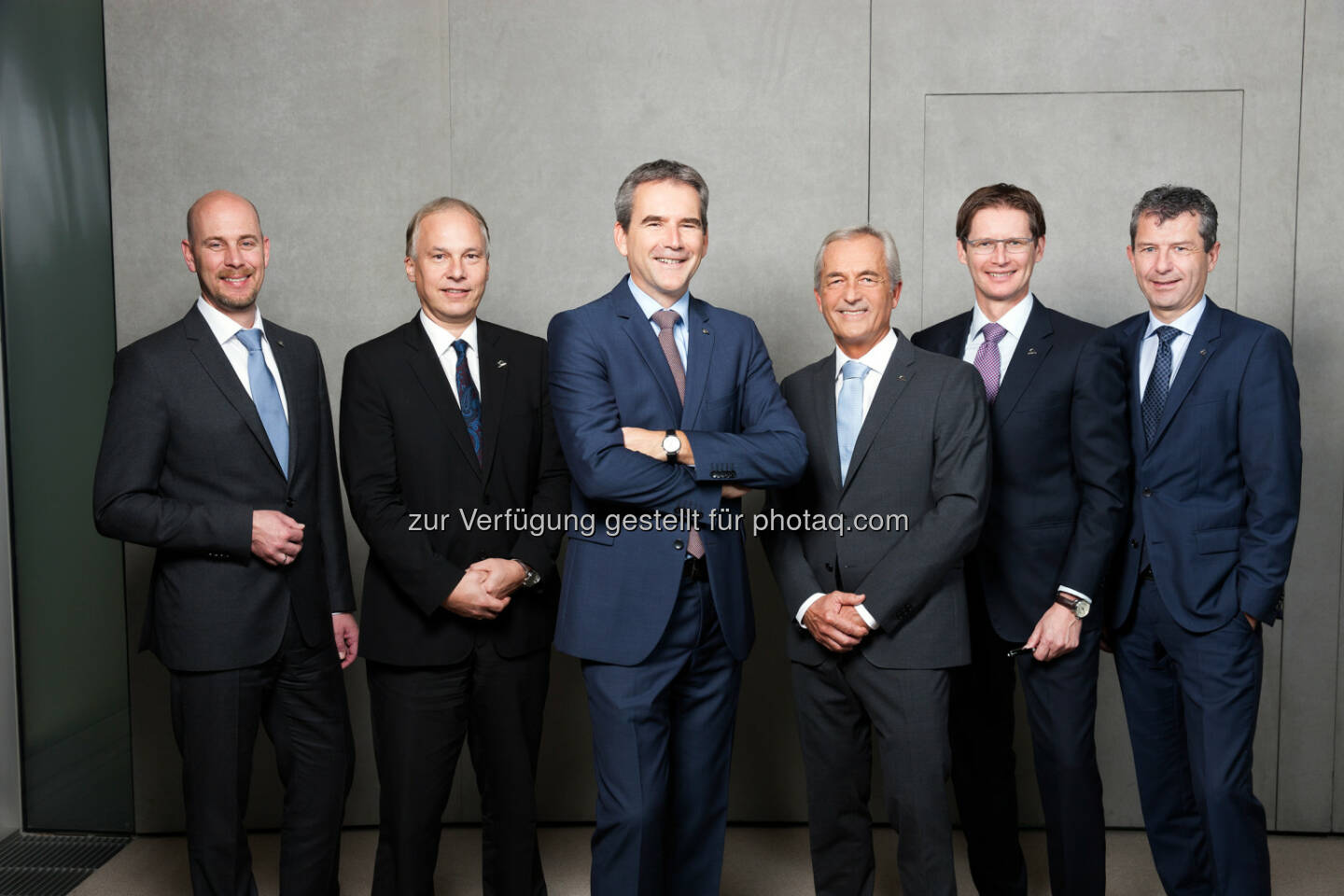 Vorstand UNIQA Österreich, v.l.n.r.: Erik Leyers, Peter Eichler, Hartwig Löger, Klaus Pekarek, Andreas Kößl, Kurt Svoboda - UNIQA Insurance Group AG: Konzentrierte Kraft: Fusion macht UNIQA Österreich zur heimischen Nummer Eins (Fotocredit: UNIQA/Ilgner)