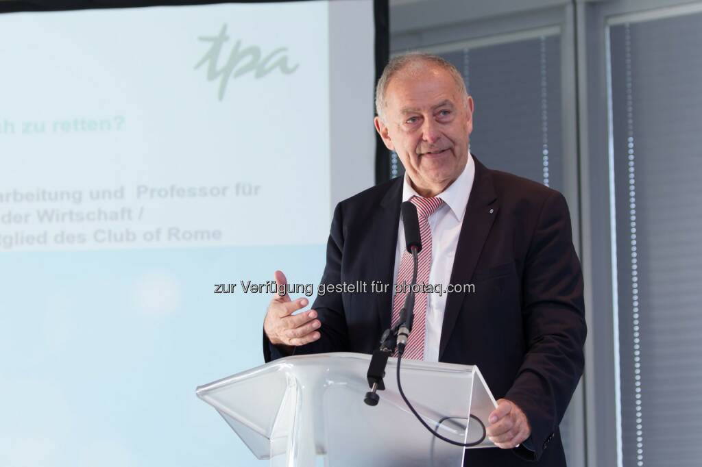 Prof. Franz Josef Radermacher - TPA Steuerberatung GmbH: TPA veranstaltet Energy Tomorrow (Fotograf: Jana Madzigon / Fotocredit:TPA), © Aussender (04.04.2017) 