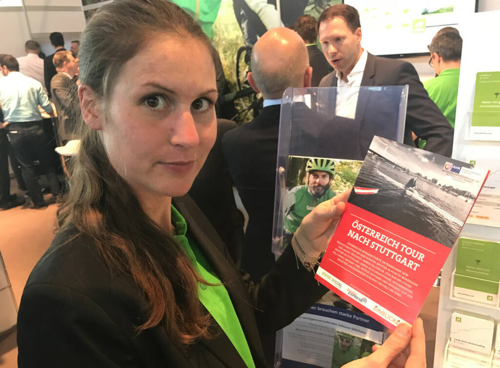 Christina Öhler mit dem Mini-  http://www.boerse-social.com/magazine , beigelegt bei http://markteinblicke.de #invest2017 (09.04.2017)