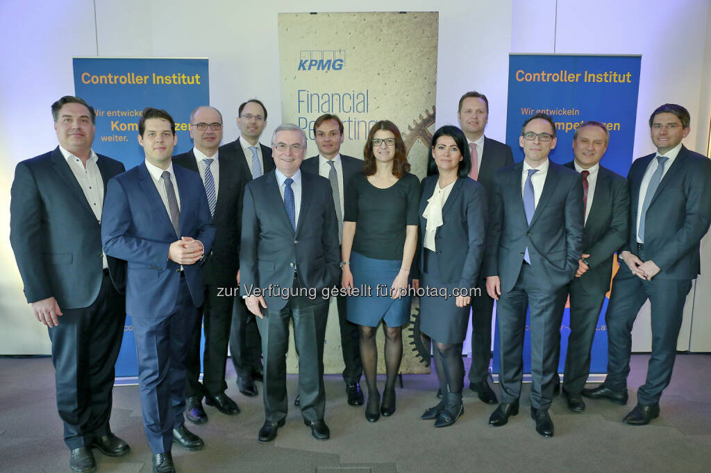 Dipl.BW (FH) Gardumi,Mag Dr. Thomas Gaber,Mag.Wolfgang Hackl, Mag. (FH) Philip Kudrna, Univ.Prof.Dr.Romuald Bertl, Dr.Günther Hirschböck,Mag Claudia Trampitsch, Dr.Rita Niedermayr, Mag. Harald Mair, MBA, Mag.Erik Balzar, Mag.Helmut Kerschbaumer, CPA, Mag (FH) Gerhard Wolf - Controller-Institut: Accounting-Circle 2017 (Fotocredit: Controller Institut/APA-Fotoservice/Langegger), © Aussender (10.04.2017) 