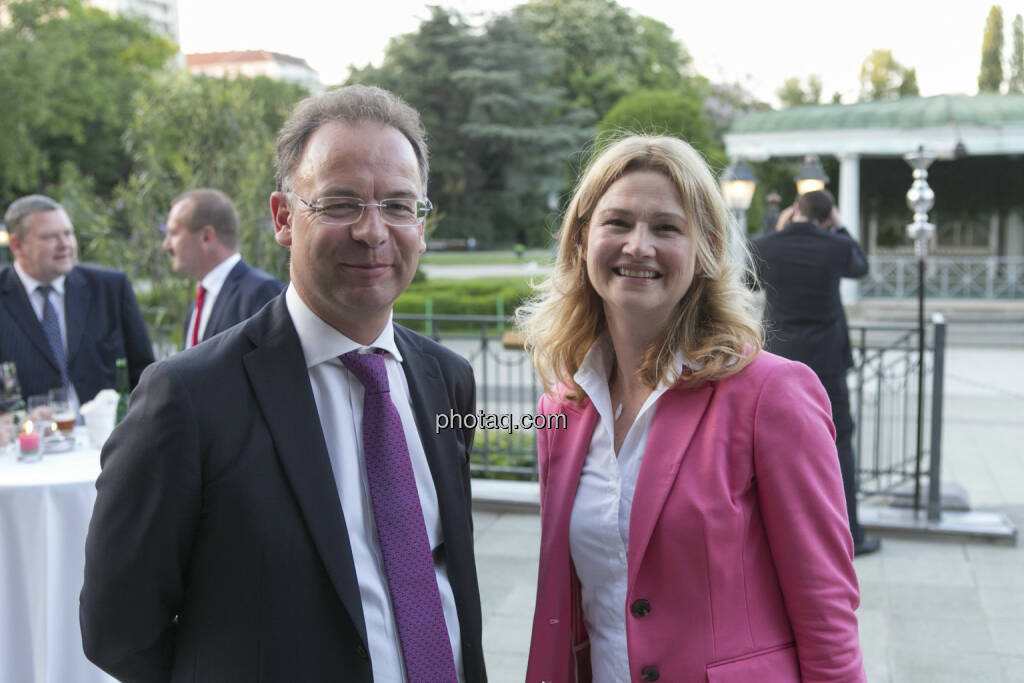 Heimo Scheuch, Barbara Braunöck (Wienerberger), © finanzmarktfoto/Martina Draper (15.05.2013) 