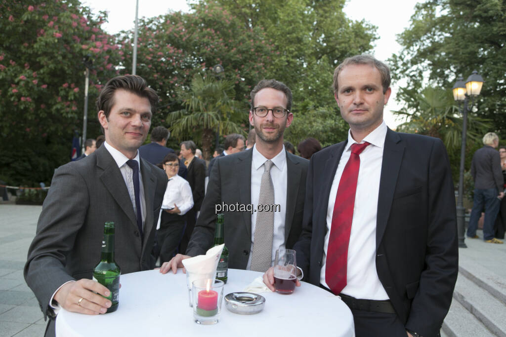 Michael Siller (RCB), Daniel Folian (Warimpex), Hannes Haider (Agrana), © finanzmarktfoto/Martina Draper (15.05.2013) 