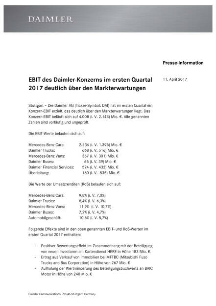 Ebit des Daimler-Konzerns im ersten Quartal 2017 , Seite 1/2, komplettes Dokument unter http://boerse-social.com/static/uploads/file_2205_ebit_des_daimler-konzerns_im_ersten_quartal_2017.pdf (11.04.2017) 