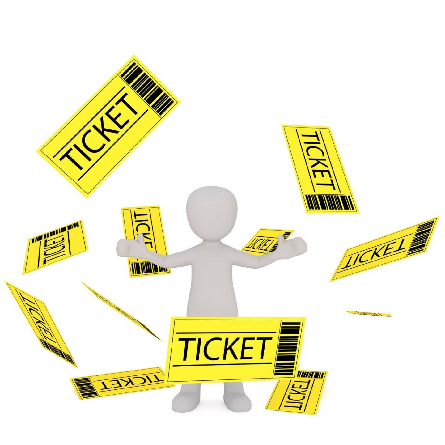 Ticket, Eintritt, Plätze frei (Bild: Pixabay/3dman_eu https://pixabay.com/de/fax-weiße-männchen-3d-model-1904646/ )