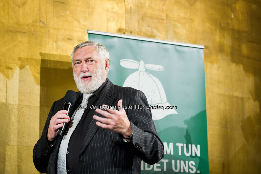 Franz Fischler, Jury-Vorsitzender TUN-Fonds - T-Mobile: T-Mobile-Fonds vergibt 50.000 Euro für nachhaltige Innovationen (Fotocredit: Daniel Auer), © Aussender (14.04.2017) 