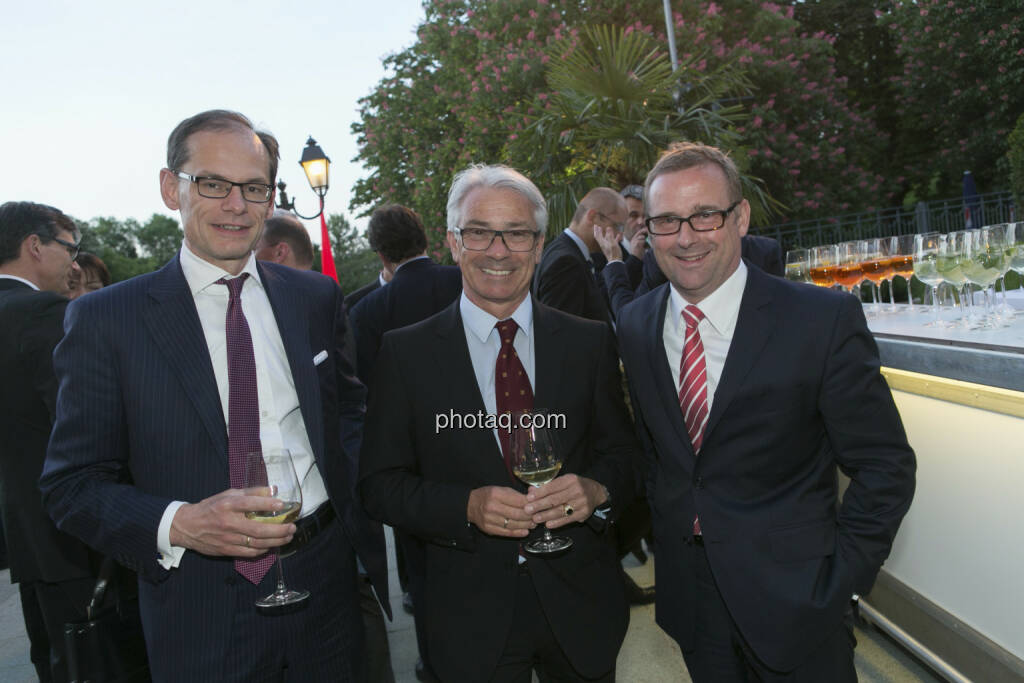 Walter Oblin, Georg Pölzl (Post), Volker Pyrtek (CEO des Einkaufs-JVs von Deutscher und Französischer Telekom), © finanzmarktfoto/Martina Draper (15.05.2013) 