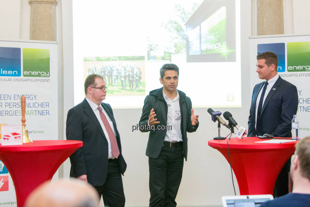 Gregor Rosinger (Rosinger Group, Investor), Michael Altrichter (Investor), Lukas Scherzenlehner (Cleen Energy), © Martina Draper/photaq (20.04.2017) 