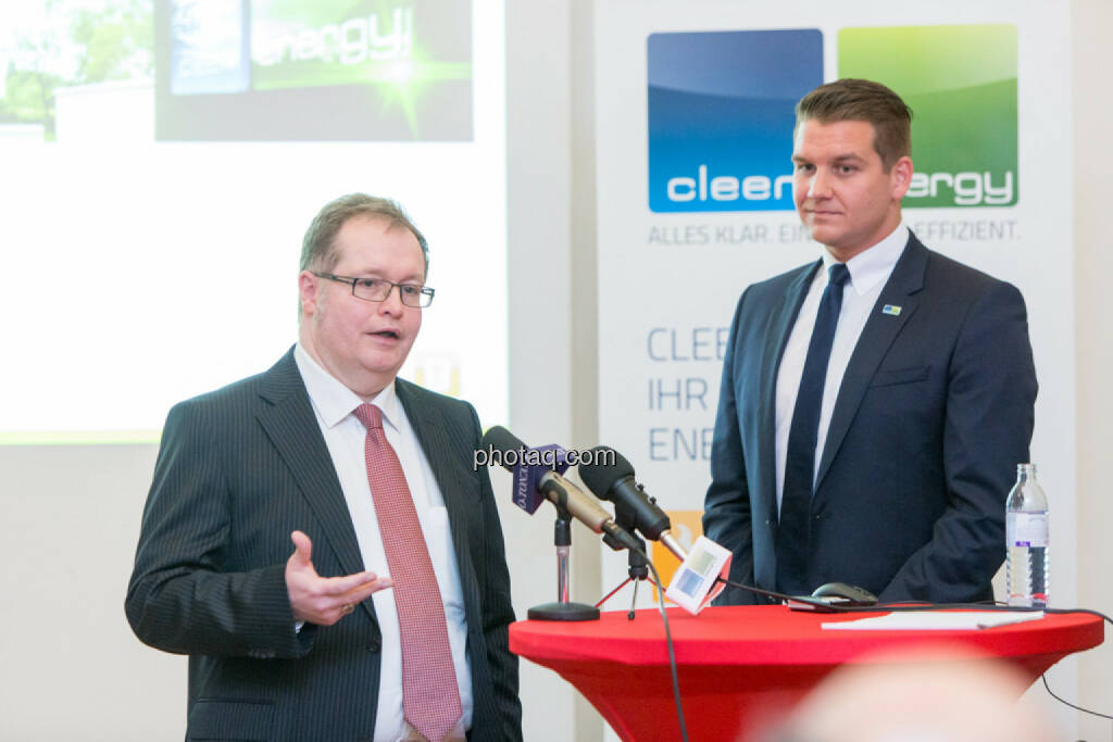 Gregor Rosinger (Rosinger Group, Investor), Lukas Scherzenlehner (Cleen Energy), © Martina Draper/photaq (20.04.2017) 