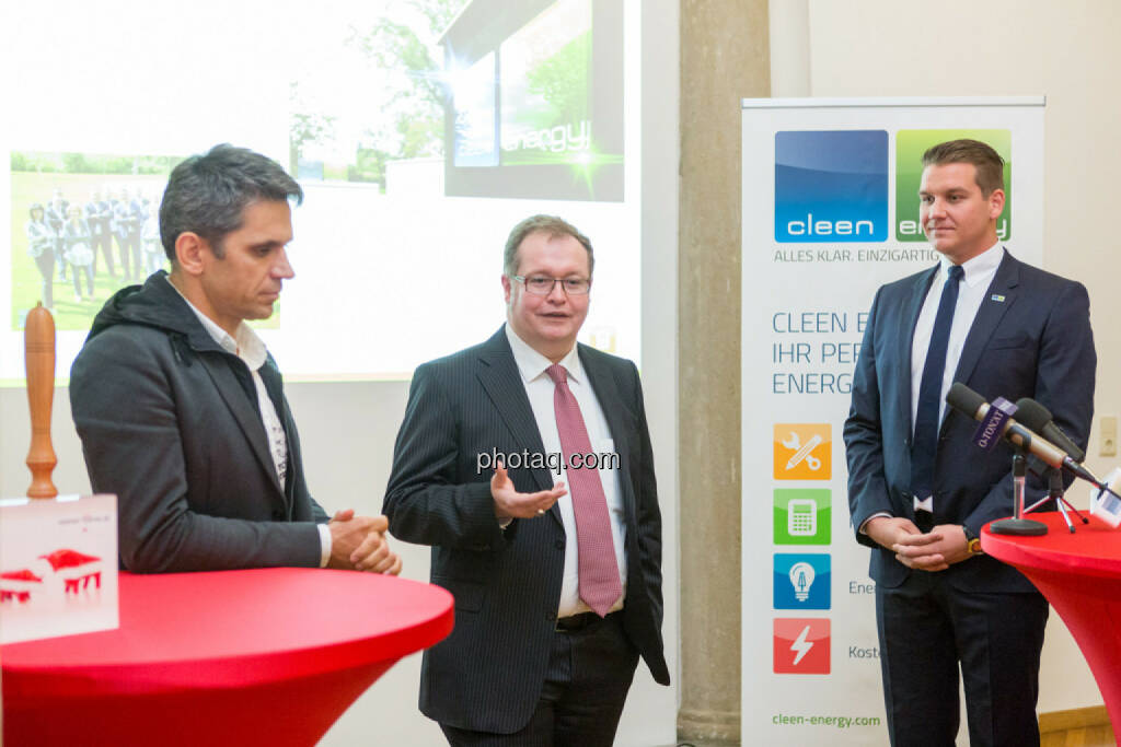 Michael Altrichter (Investor), Gregor Rosinger (Rosinger Group, Investor), Lukas Scherzenlehner (Cleen Energy), © Martina Draper/photaq (20.04.2017) 