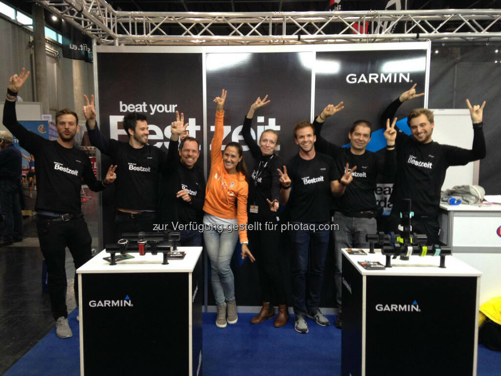 am Garmin Stand auf der VCM Expo (22.04.2017) 