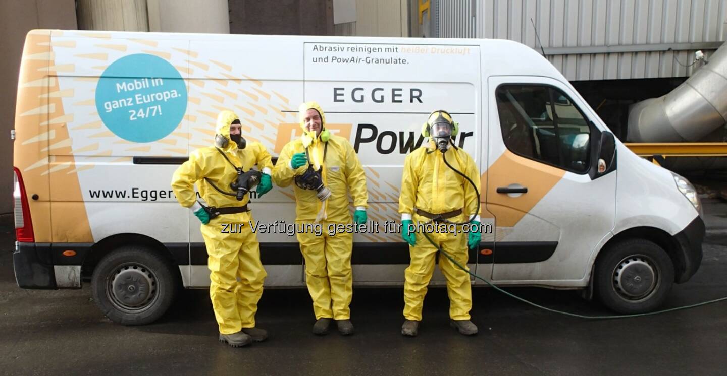 100% Sicherheit, persönliche Schutzausrüstung für jeden Einsatz richtig gewählt - Egger PowAir Cleaning GmbH: Stand der Technik - PowAir Cleaning (Fotocredit: Egger PowAir Cleaning GmbH)