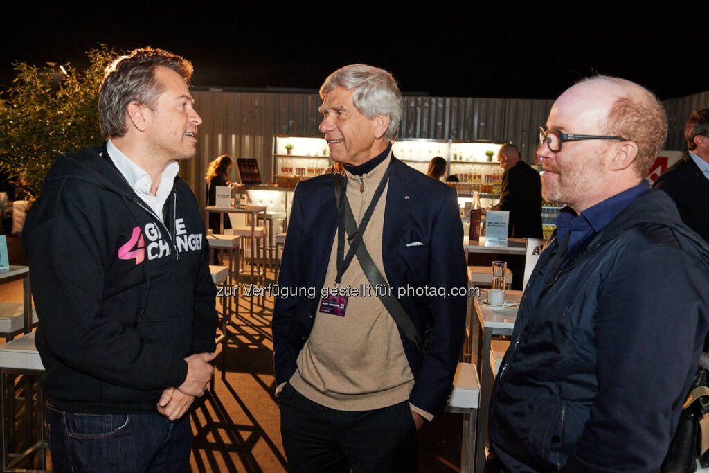 Markus Breitenecker, Hermann Hauser & Oliver Holle, ©  ProSiebenSat.1 Puls4 (25.04.2017) 