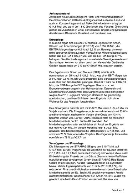 Strabag: Rekordjahr 2016, Seite 2/3, komplettes Dokument unter http://boerse-social.com/static/uploads/file_2225_strabag_rekordjahr_2016.pdf (27.04.2017) 