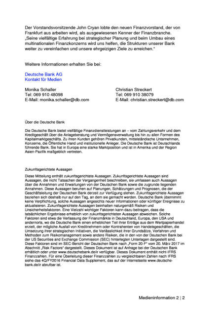 James von Moltke wird Finanzvorstand der Deutschen Bank, Seite 2/2, komplettes Dokument unter http://boerse-social.com/static/uploads/file_2228_james_von_moltke_wird_finanzvorstand_der_deutschen_bank.pdf (28.04.2017) 