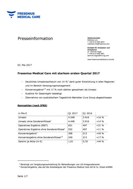 FMC: Zahlen Q1/2017, Seite 1/7, komplettes Dokument unter http://boerse-social.com/static/uploads/file_2232_fmc_zahlen_q12017.pdf (03.05.2017) 