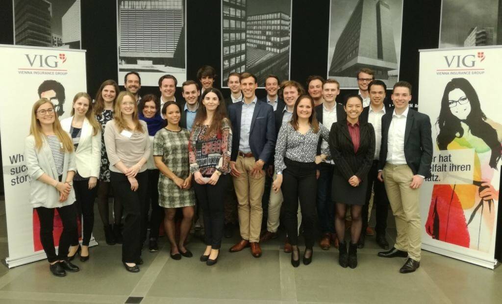 VIG - Students from the Erasmus University Rotterdam visited VIG and spoke to colleagues from our Actuarial Services, Risk Management and Asset Management departments. We offered informal talks with our colleagues to introduce these financial mathematicians to potential fields of work. So why not VIG? (04.05.2017) 