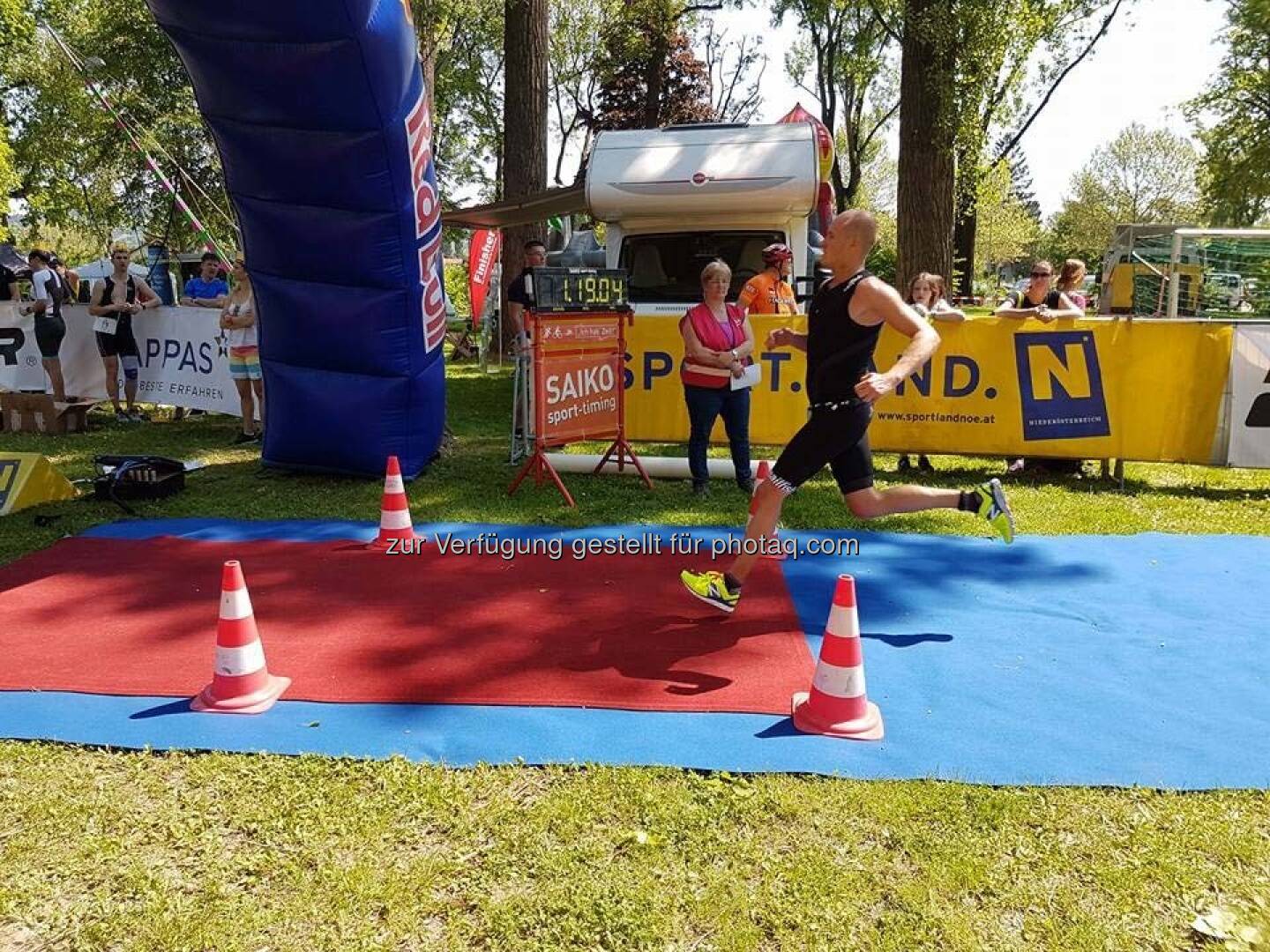 Markus Steinacher beim Klosterneuburger Triathlon