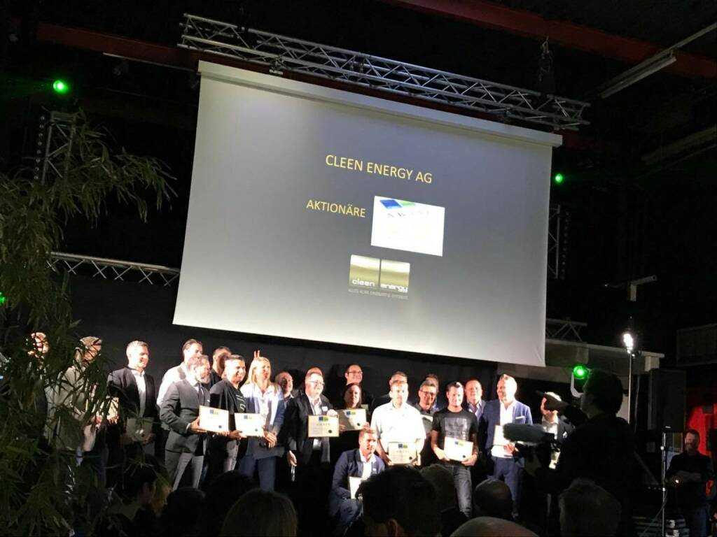 Cleen Energy Aktionäre (15.05.2017)