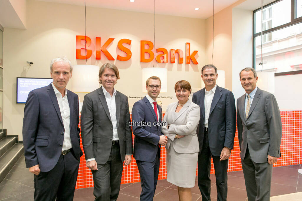 Christian Drastil (BSN), Thomas Vittner (moomoc), Klaus Ofner (Wienerberger), Herta Stockbauer (BKS), Peter Haidenek (Polytec), Anton Seebacher (BKS), © Martina Draper/photaq (29.05.2017) 