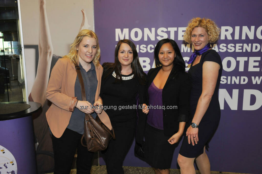 Anna Lauber, Sandra Jauk, Me-Le Trung (alle Österreichisches Verkehrsbüro) und Barbara Riedl-Wiesinger (Monster) (16.05.2013) 