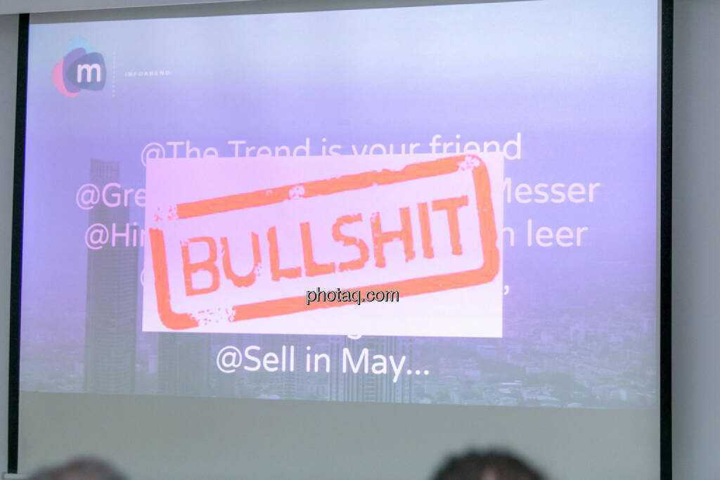 Bullshit, © Martina Draper/photaq (29.05.2017)