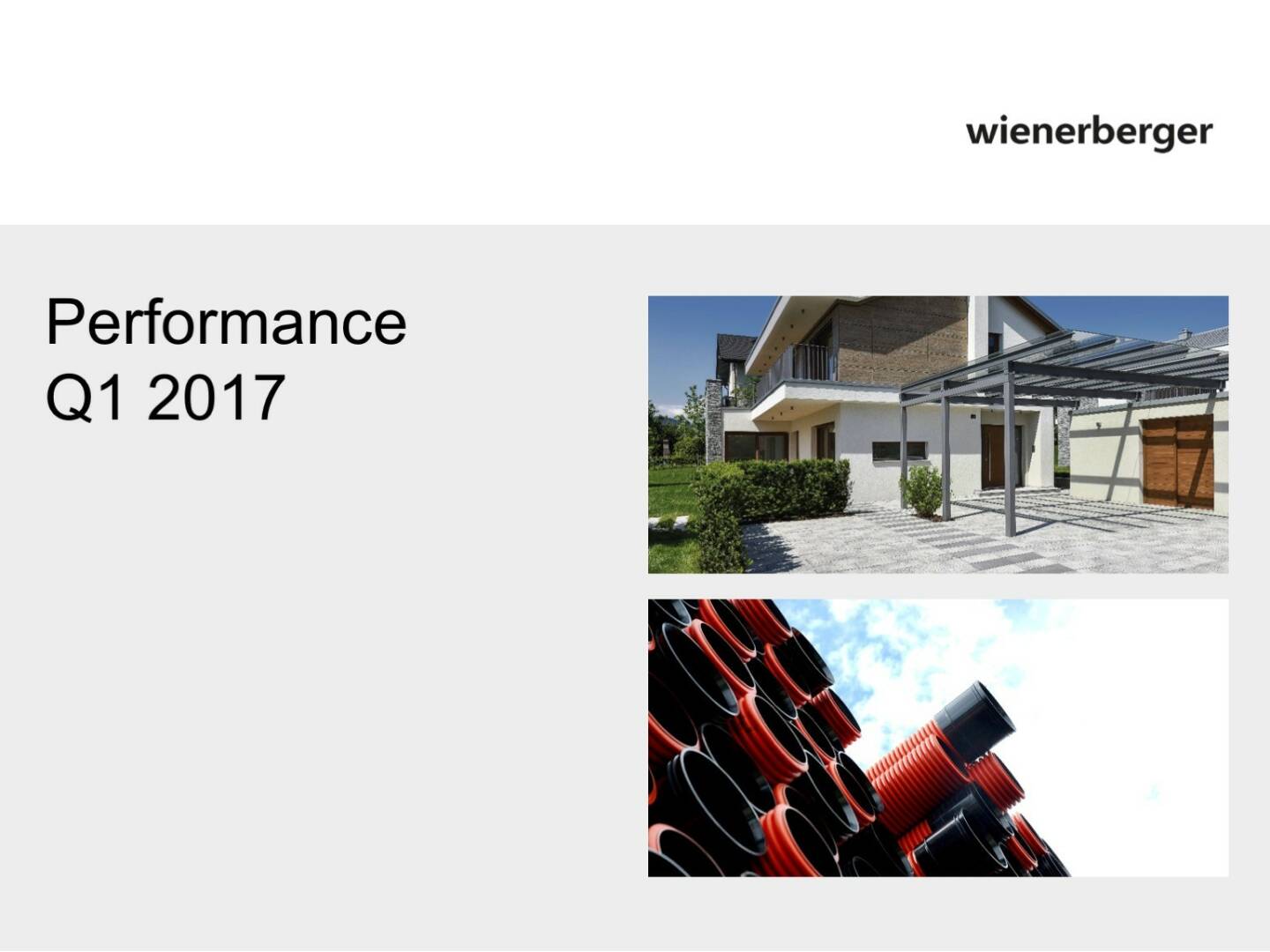 Wienerberger - Performance Q1 2017