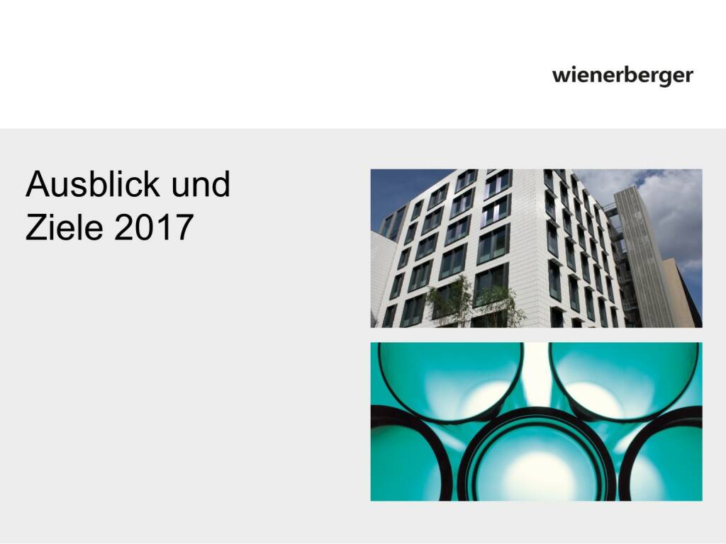 Wienerberger - Ausblick und Ziele 2017 (30.05.2017) 