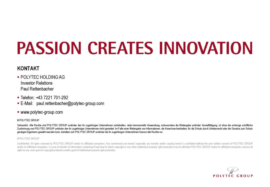 Polytec - Passion Creates Innovation (30.05.2017) 