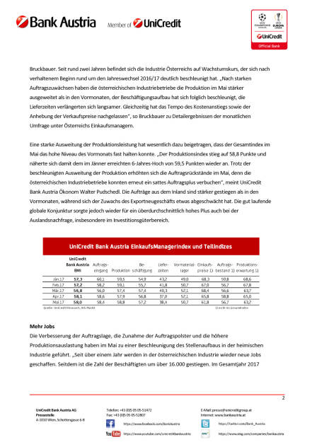 Kräftiges Industriewachstum in Österreich hält an, Seite 2/4, komplettes Dokument unter http://boerse-social.com/static/uploads/file_2269_kraftiges_industriewachstum_in_osterreich_halt_an.pdf (30.05.2017) 