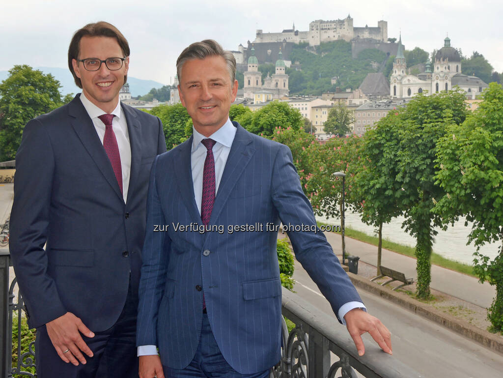 Werner Zenz (rechts) wird Nachfolger von Vorstandssprecher Helmut Gerlich und Nils Kottke rückt in den Spängler-Vorstand auf und übernimmt das Ressort Privatvermögen (Bild: Spängler) (07.06.2017) 