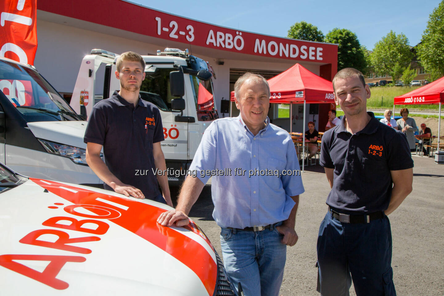 Das Team vom Prüfzentrum Mondsee -Matthias Schwaighofer, Rudolf Soriat (PZ Leiter), Rene Hönekl - ARBÖ: Prüfzentrum Mondsee startet neu durch (Fotocredit: Chris Hofer)