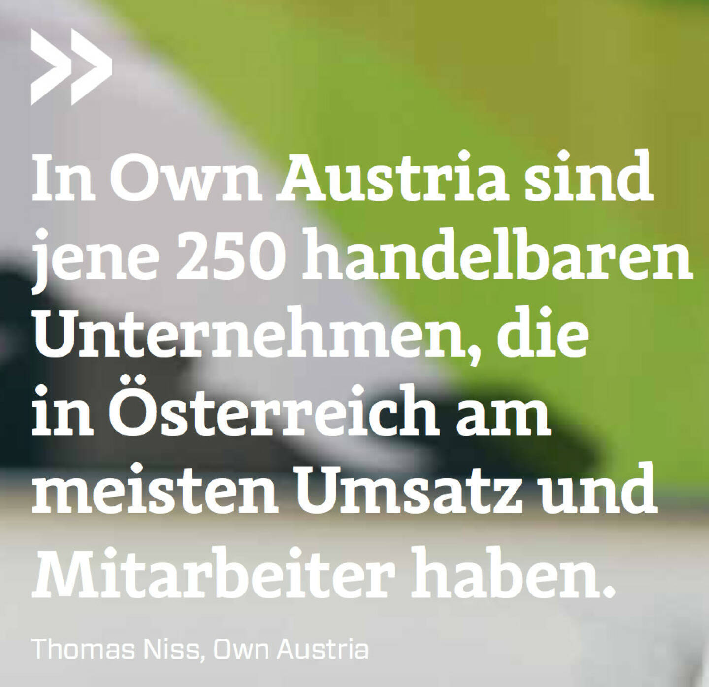 In Own Austria sind jene 250 handelbaren Unternehmen, die in Österreich am meisten Umsatz und Mitarbeiter haben. (Thomas Niss, Own Austria)